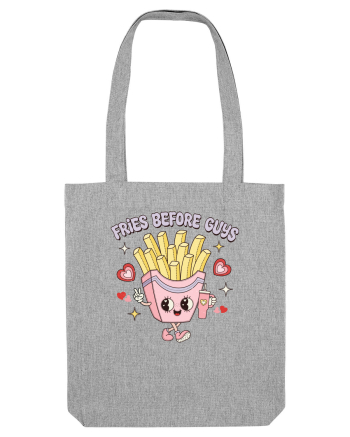 retro chic de Ziua Îndrăgostiților - Fries Before Guys Heather Grey