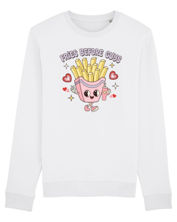 retro chic de Ziua Îndrăgostiților - Fries Before Guys White