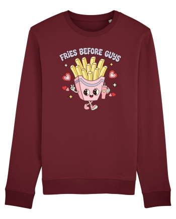 retro chic de Ziua Îndrăgostiților - Fries Before Guys Burgundy