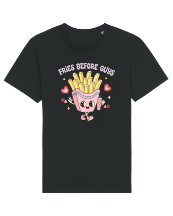 retro chic de Ziua Îndrăgostiților - Fries Before Guys Black