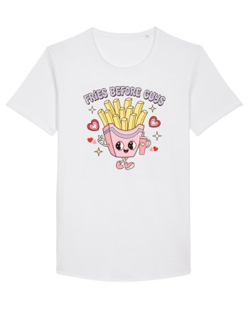 retro chic de Ziua Îndrăgostiților - Fries Before Guys White