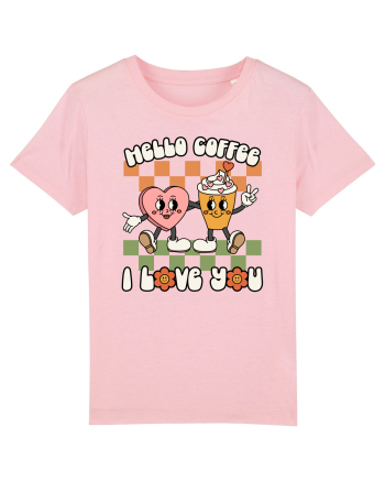 retro chic de Ziua Îndrăgostiților - Hello Coffee, I love you Cotton Pink