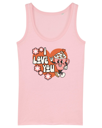 retro chic de Ziua Îndrăgostiților - I Love You Cotton Pink