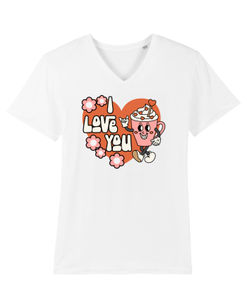 retro chic de Ziua Îndrăgostiților - I Love You White