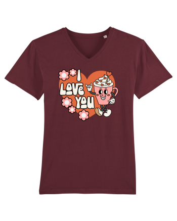 retro chic de Ziua Îndrăgostiților - I Love You Burgundy