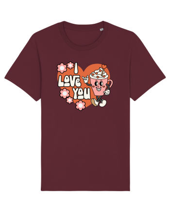 retro chic de Ziua Îndrăgostiților - I Love You Burgundy