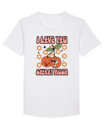 retro chic de Ziua Îndrăgostiților - I love You Cherry Much Tricou mânecă scurtă guler larg Bărbat Skater