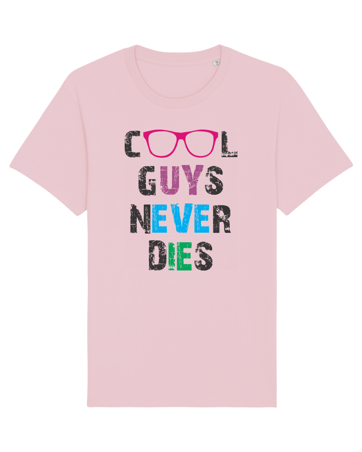 Tricou mânecă scurtă Unisex Rocker Cotton Pink