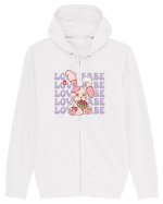 retro chic de Ziua Îndrăgostiților - Love Babe Hanorac cu fermoar Unisex Connector