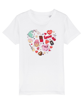 retro chic de Ziua Îndrăgostiților - Love components White