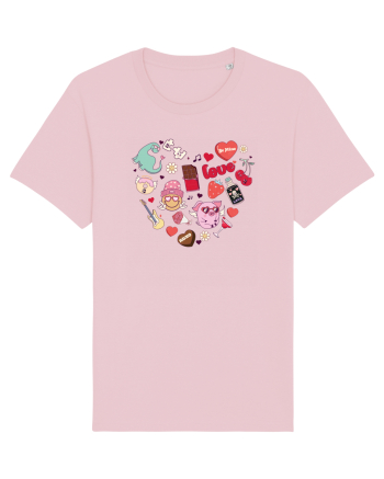 retro chic de Ziua Îndrăgostiților - Love components Cotton Pink