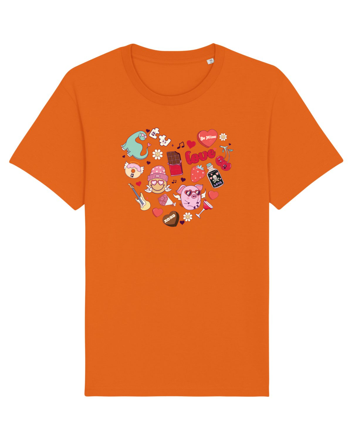 Tricou mânecă scurtă Unisex Rocker Bright Orange