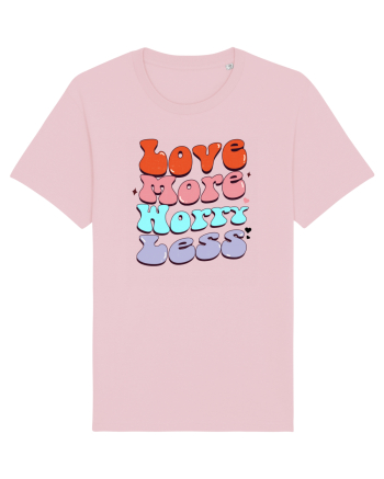retro chic de Ziua Îndrăgostiților - Love more worry less Cotton Pink