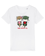 retro chic de Ziua Îndrăgostiților - Otter couple in love Tricou mânecă scurtă  Copii Mini Creator