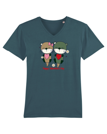 retro chic de Ziua Îndrăgostiților - Otter couple in love Stargazer
