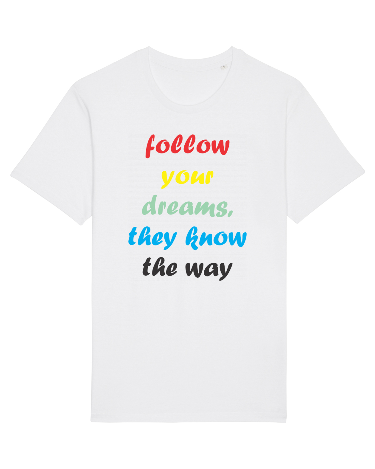 Tricou mânecă scurtă Unisex Rocker White