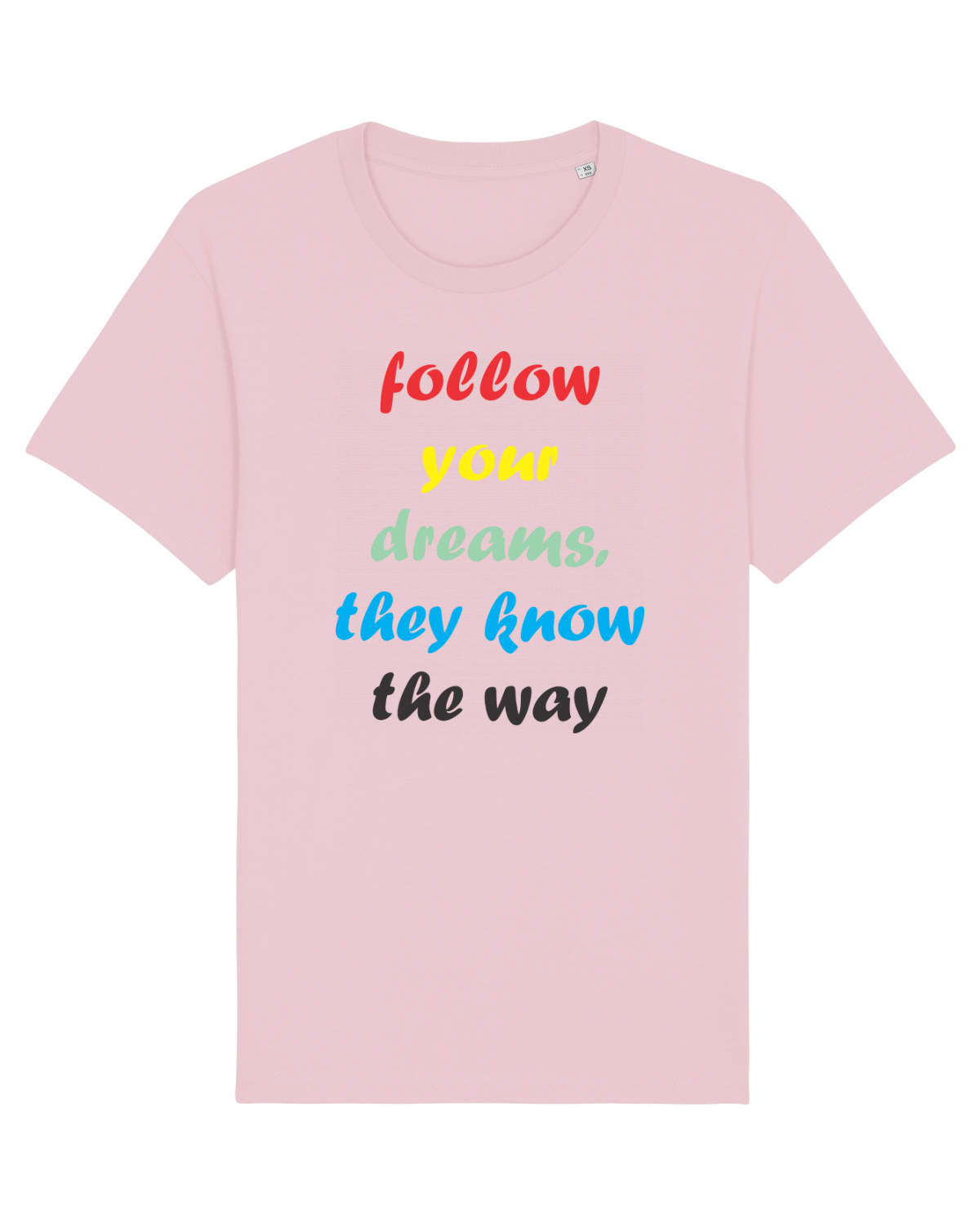 Tricou mânecă scurtă Unisex Rocker Cotton Pink