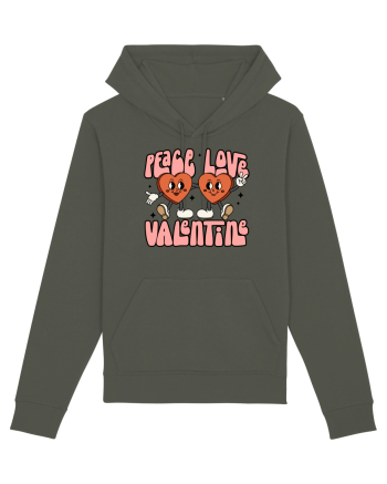 retro chic de Ziua Îndrăgostiților - Peace Love Valentine Khaki
