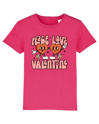 retro chic de Ziua Îndrăgostiților - Peace Love Valentine Raspberry