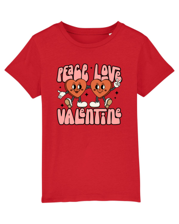 retro chic de Ziua Îndrăgostiților - Peace Love Valentine Red