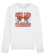 retro chic de Ziua Îndrăgostiților - Peace Love Valentine Bluză mânecă lungă Unisex Rise