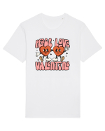 retro chic de Ziua Îndrăgostiților - Peace Love Valentine Tricou mânecă scurtă Unisex Rocker