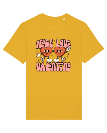 retro chic de Ziua Îndrăgostiților - Peace Love Valentine Spectra Yellow