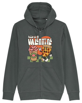 retro chic de Ziua Îndrăgostiților - Pizza Is My Valentine Anthracite