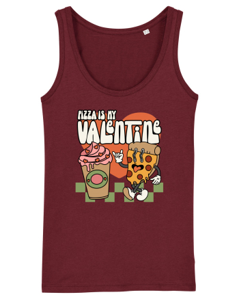 retro chic de Ziua Îndrăgostiților - Pizza Is My Valentine Burgundy