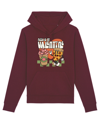 retro chic de Ziua Îndrăgostiților - Pizza Is My Valentine Burgundy