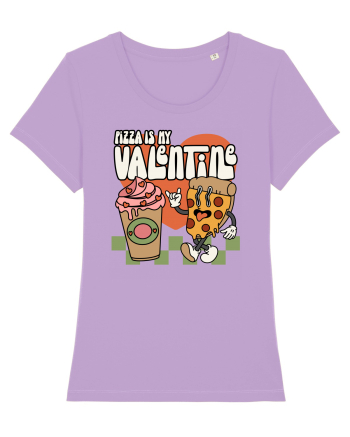 retro chic de Ziua Îndrăgostiților - Pizza Is My Valentine Lavender Dawn