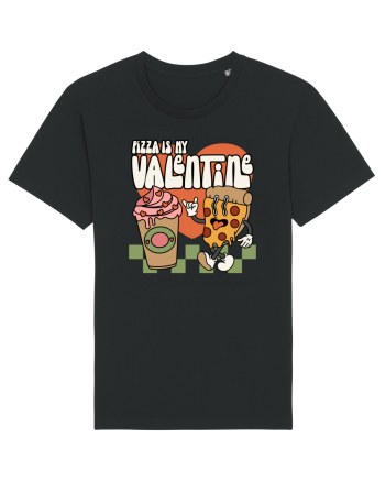 retro chic de Ziua Îndrăgostiților - Pizza Is My Valentine Black