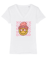 retro chic de Ziua Îndrăgostiților - Smile when in love Tricou mânecă scurtă guler V Damă Evoker