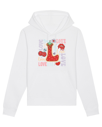 retro chic de Ziua Îndrăgostiților - So Much Love White