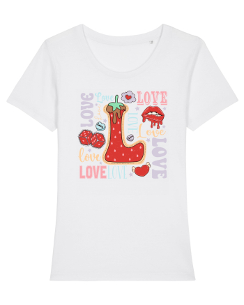 retro chic de Ziua Îndrăgostiților - So Much Love White