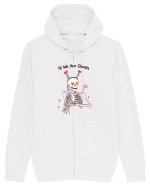 retro chic de Ziua Îndrăgostiților - Till we are ghosts Hanorac cu fermoar Unisex Connector