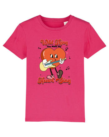 retro chic de Ziua Îndrăgostiților - Wild thing you make my heart sing Raspberry