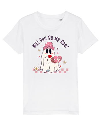 retro chic de Ziua Îndrăgostiților - Will yo be my boo White