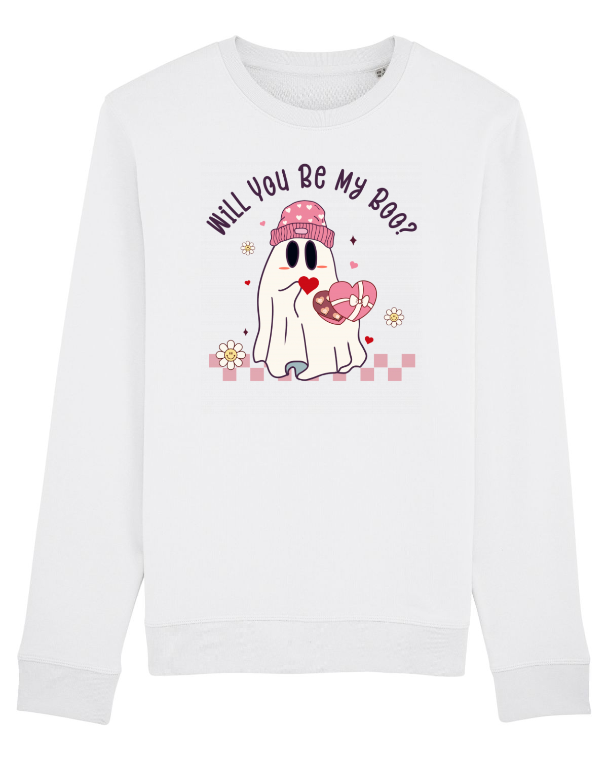 Bluză mânecă lungă Unisex Rise White