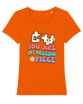 retro chic de Ziua Îndrăgostiților - You are my missing piece Bright Orange