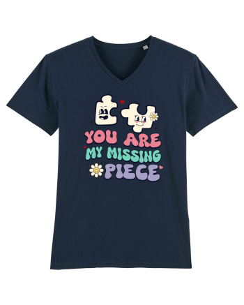 retro chic de Ziua Îndrăgostiților - You are my missing piece French Navy