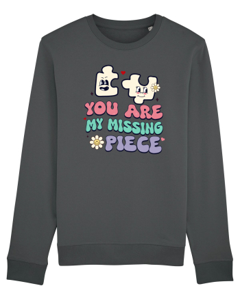 retro chic de Ziua Îndrăgostiților - You are my missing piece Anthracite