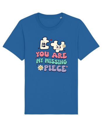 retro chic de Ziua Îndrăgostiților - You are my missing piece Royal Blue