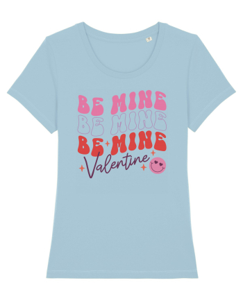 Retro Chic Valentine - Be mine 3 times Sky Blue