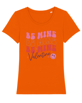Retro Chic Valentine - Be mine 3 times Bright Orange