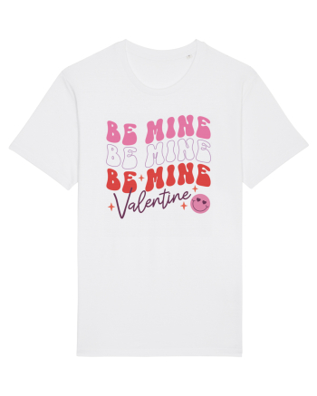 Retro Chic Valentine - Be mine 3 times White