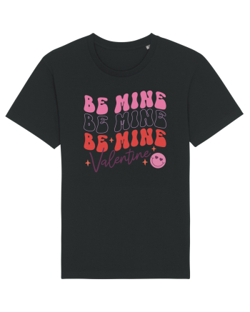 Retro Chic Valentine - Be mine 3 times Black