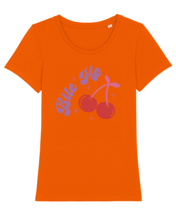 Retro Chic Valentine - Bite me Bright Orange