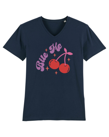 Retro Chic Valentine - Bite me French Navy