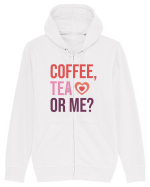 Retro Chic Valentine - Coffe, tea or me Hanorac cu fermoar Unisex Connector